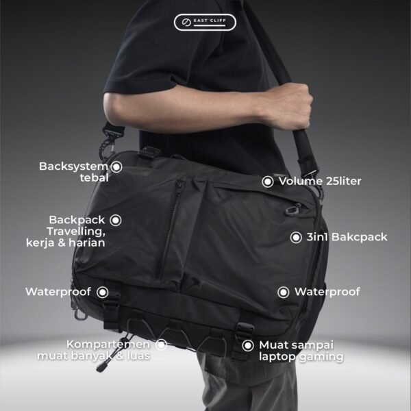 East Cliff Hindia 3-in-1 Travel Backpack
